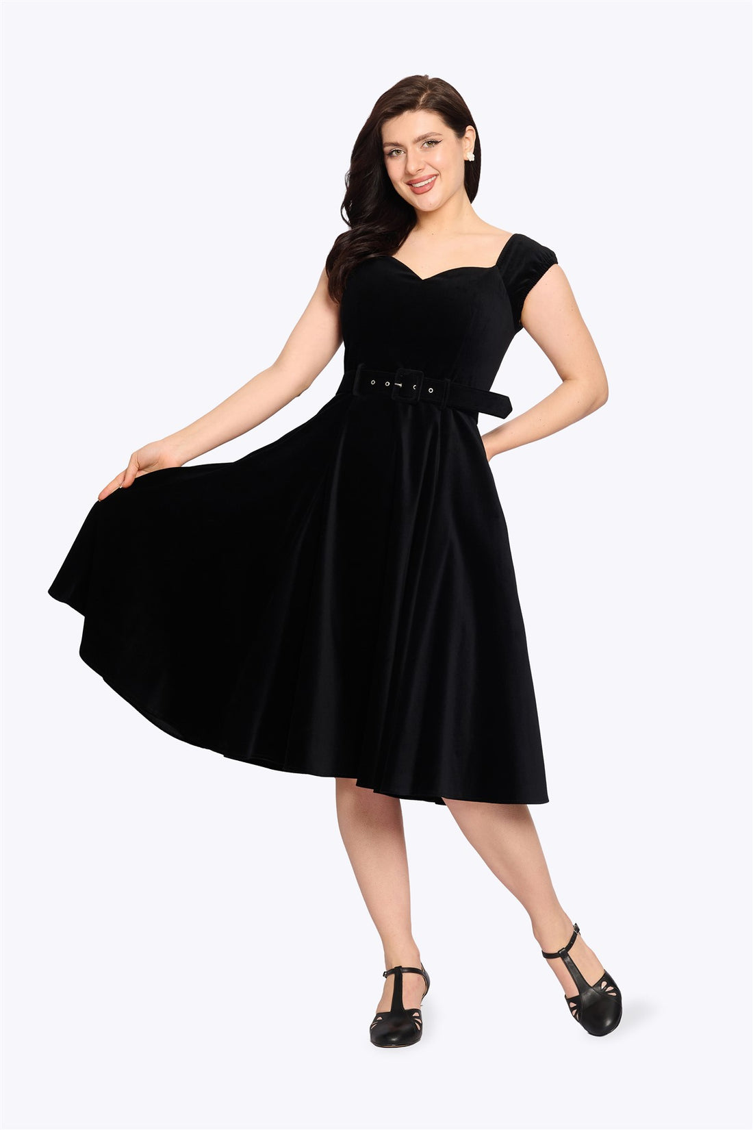 Kaiya Velvet Swing Dress