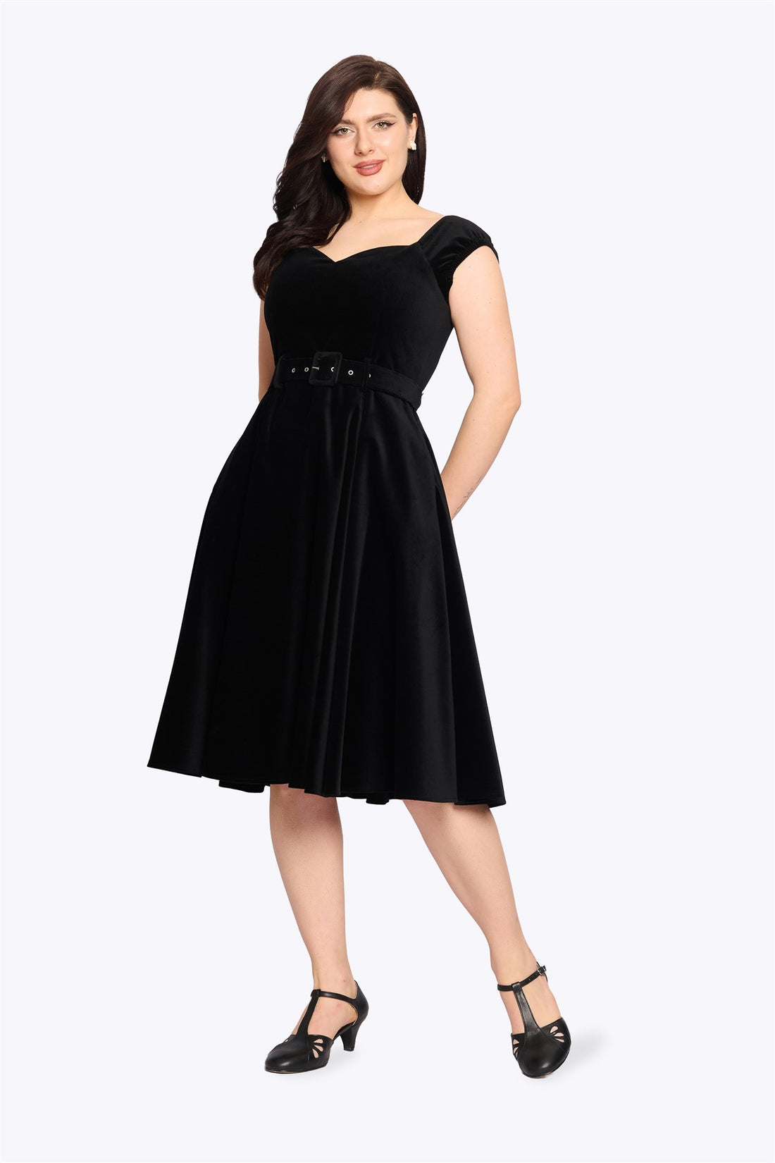 Kaiya Velvet Swing Dress