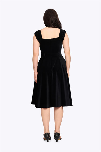 Kaiya Velvet Swing Dress