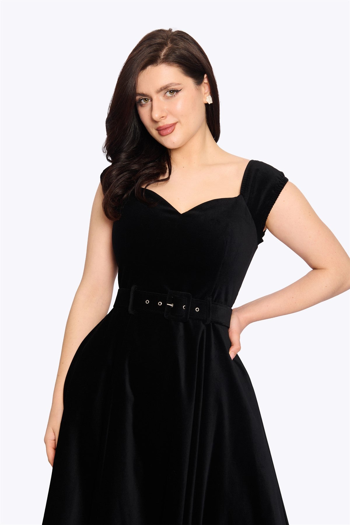 Kaiya Velvet Swing Dress