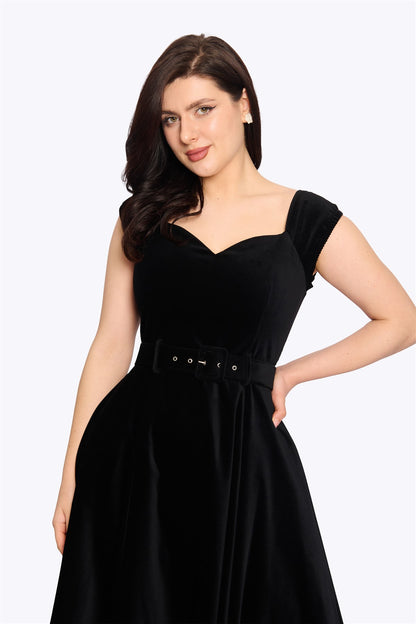 Kaiya Velvet Swing Dress