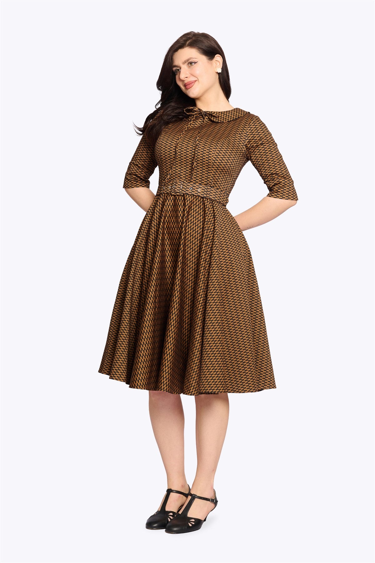 Dorelyn Ripple Swing Dress