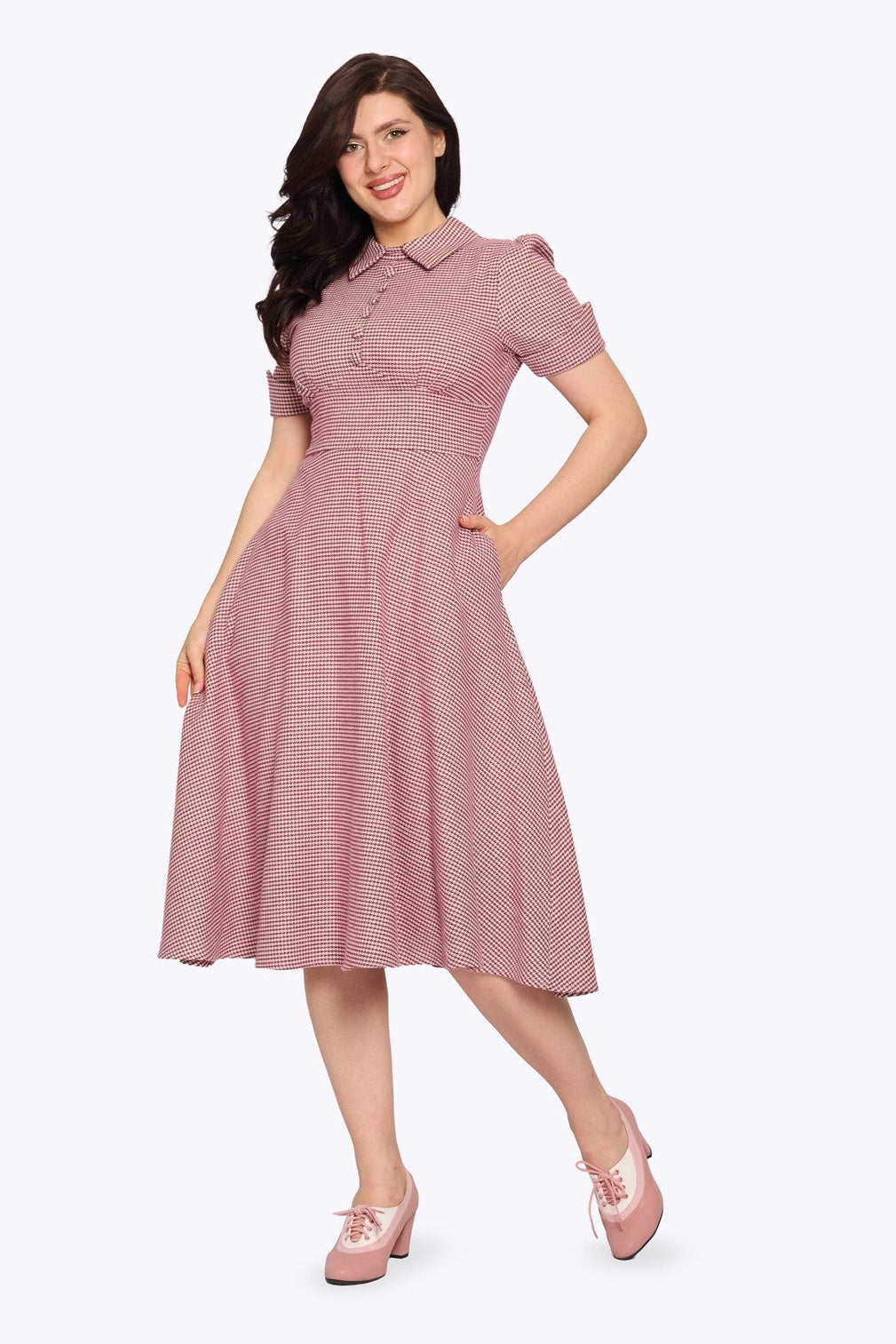 Marianne Pink Swing Dress