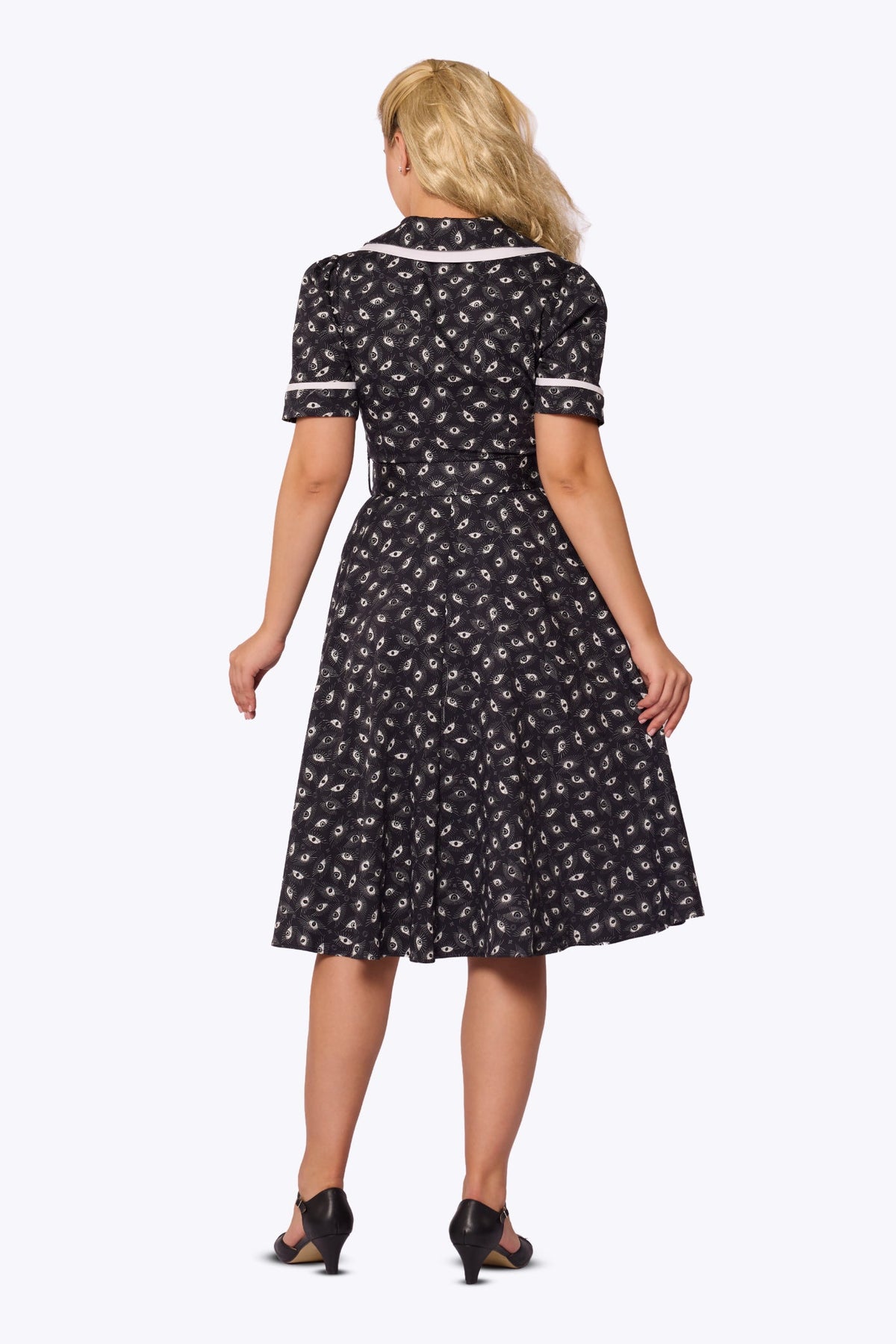 Retrova The Midnight Spectre Swing Dress
