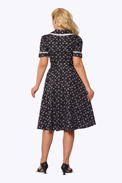 Retrova The Midnight Spectre Swing Dress