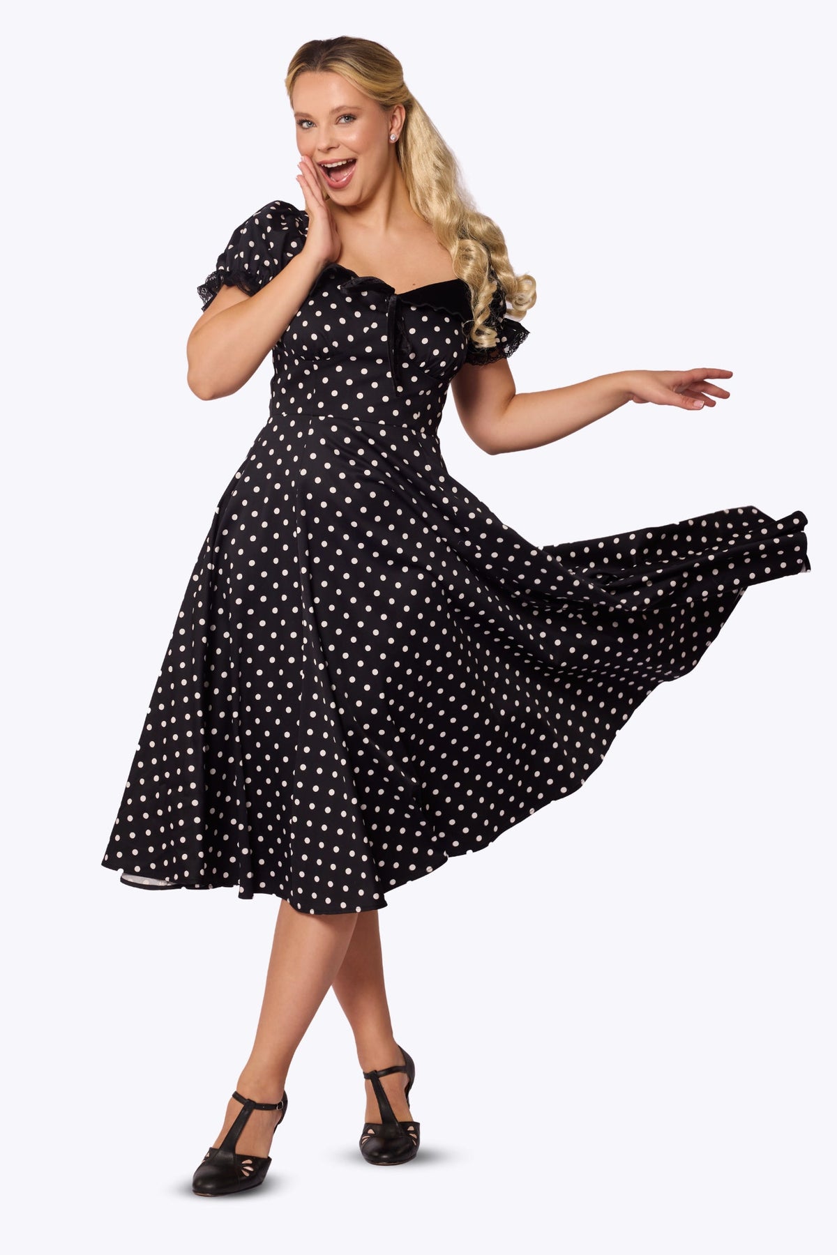 Nikita Polka Dot Midi Dress