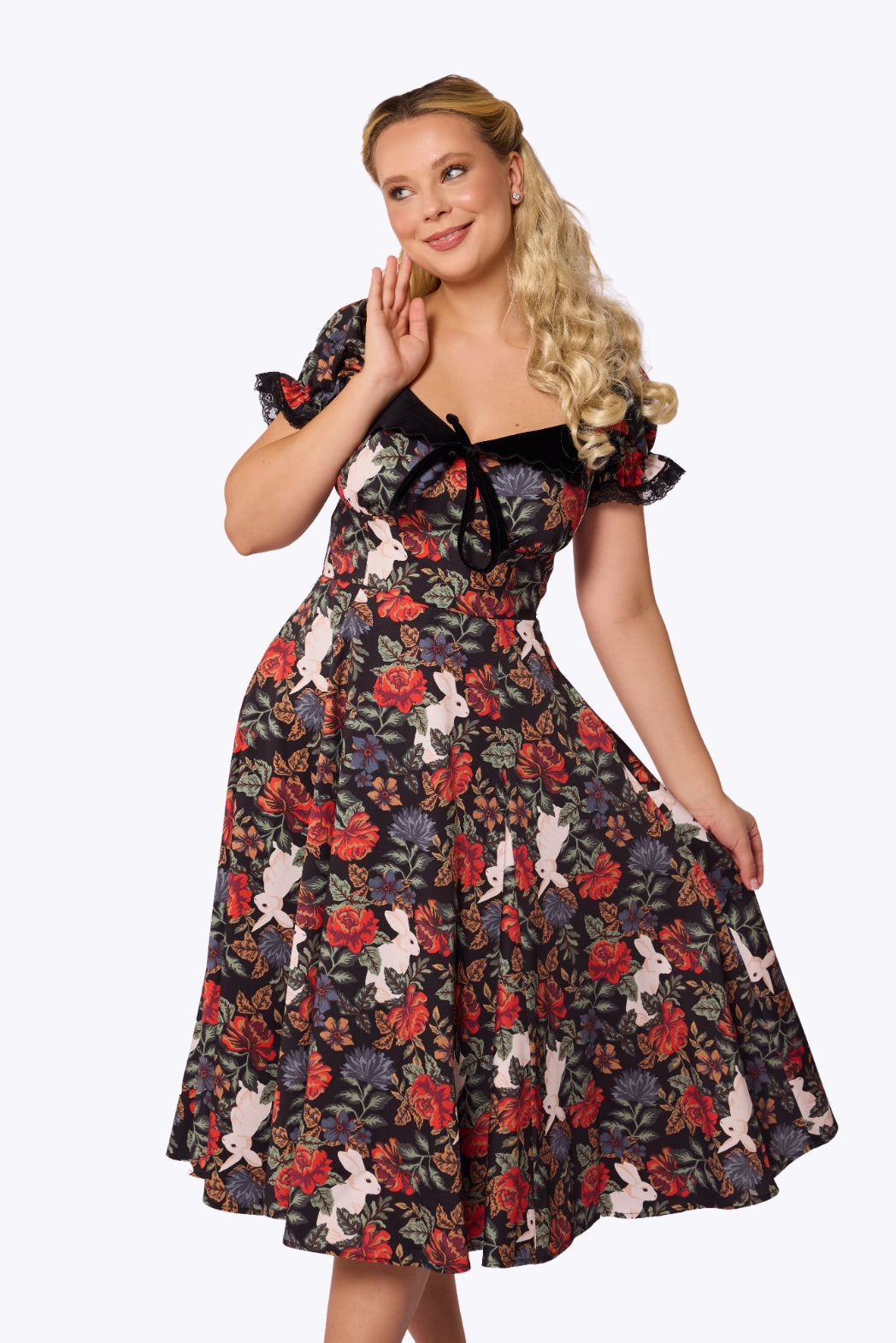 Nikita Forest Floral Midi Dress