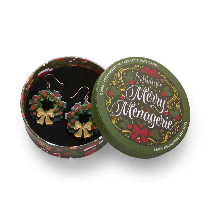 Forest Wreath Drop Earrings