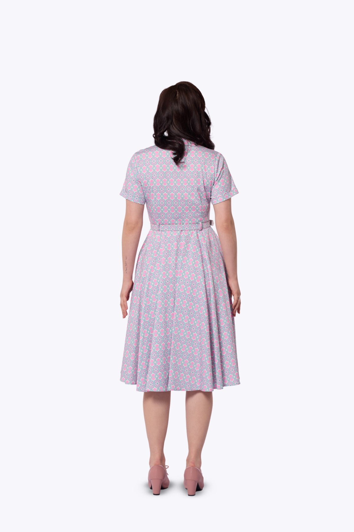 Caterina Pink Prism Swing Dress