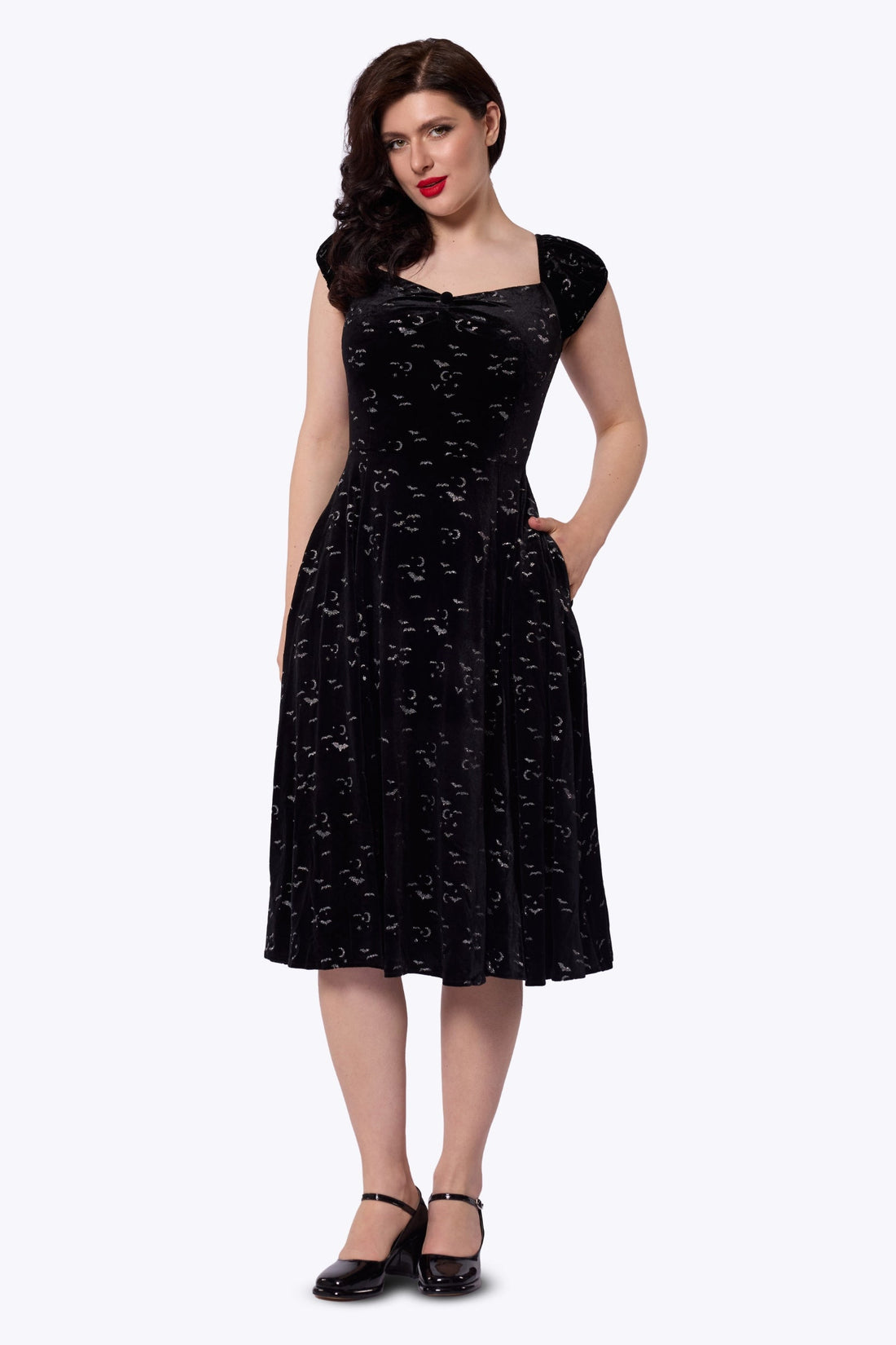 Dolores Bat Glitter Velvet Doll Dress