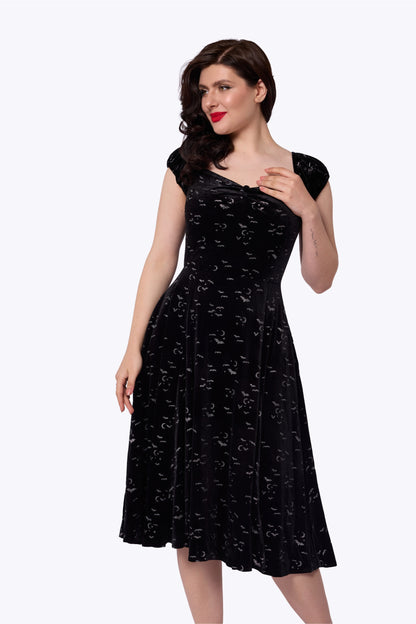 Dolores Bat Glitter Velvet Doll Dress