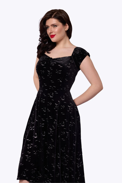 Dolores Bat Glitter Velvet Doll Dress