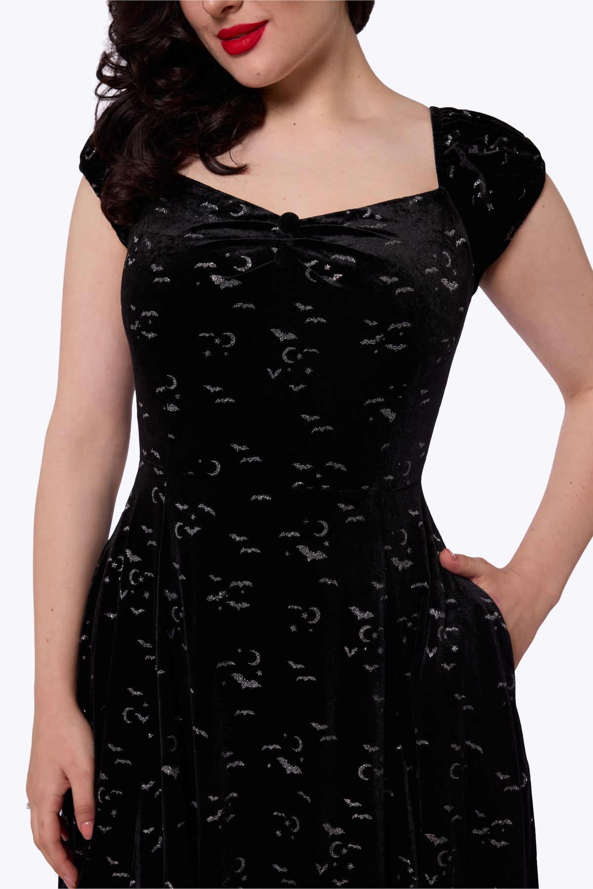 Dolores Bat Glitter Velvet Doll Dress