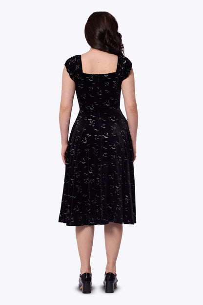 Dolores Bat Glitter Velvet Doll Dress