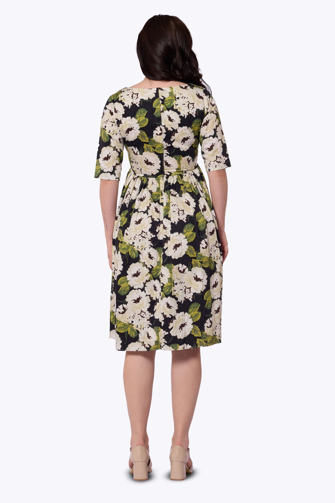 Amber-Lea White Bloom Swing Dress
