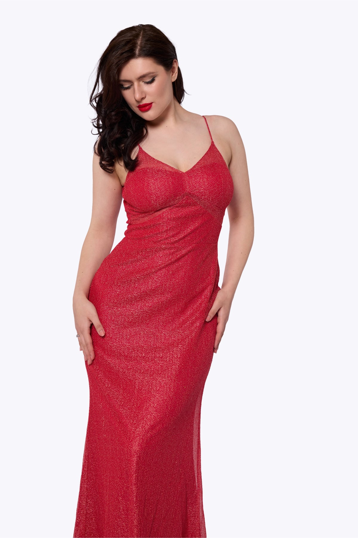 Dove Glitter Maxi Dress