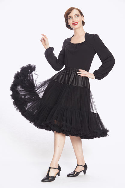 Doris Luxury Petticoat Black