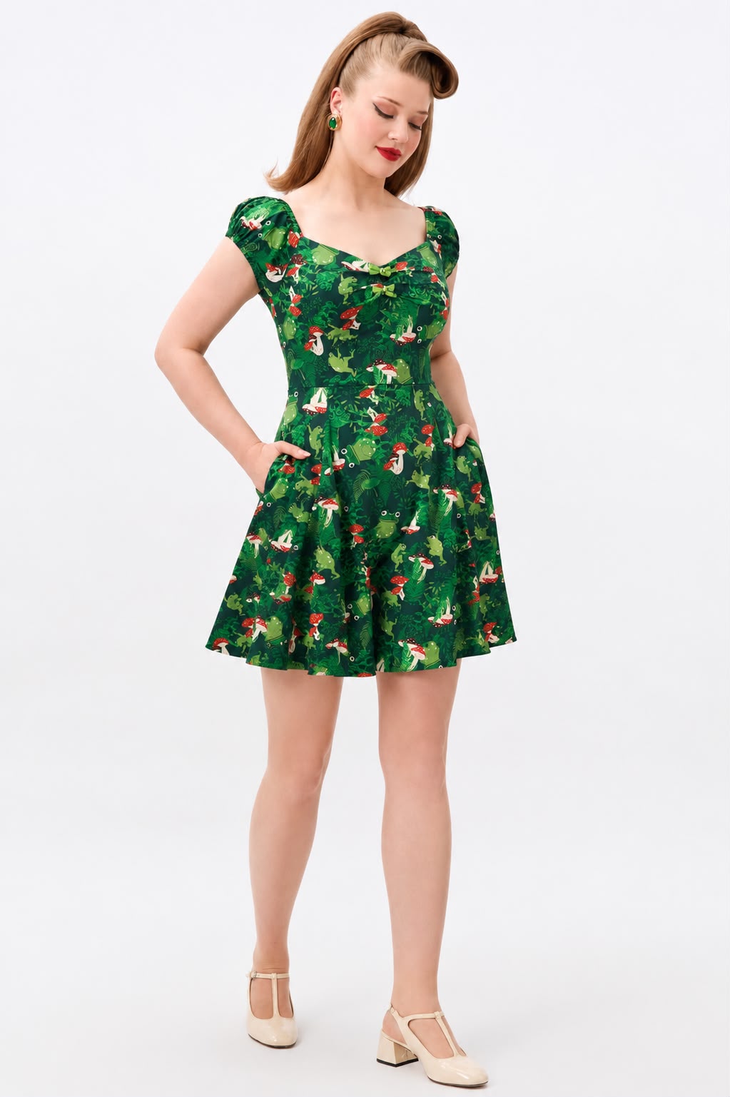 Dolores Frog Forest Mini Dress