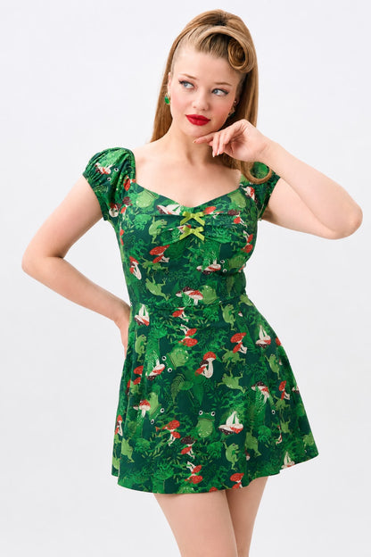 Dolores Frog Forest Mini Dress