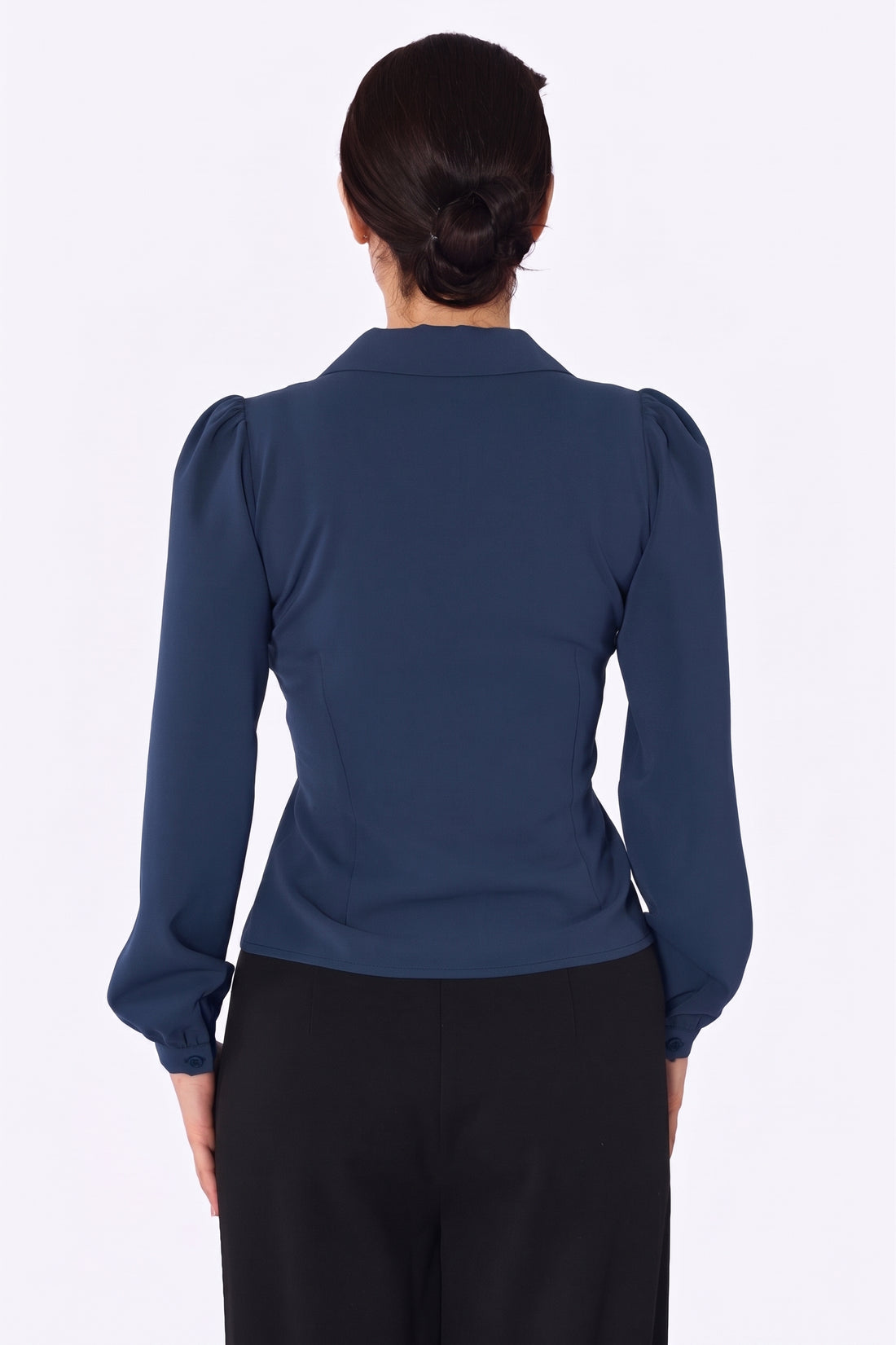 Pepper 40s Blouse Midnight Blue